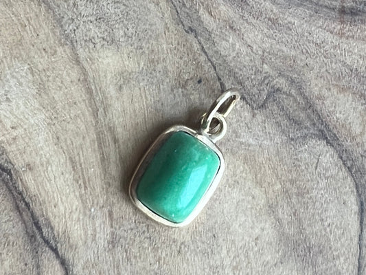 14KT Gold Turquoise Charm